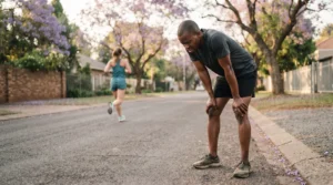 Adult runner short of breath, a common symptom of pectus excavatum in adults